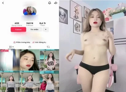Phang em Tiktoker da trắng vóc dáng cực ngon